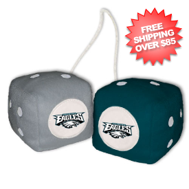 Philadelphia Eagles Fuzzy Dice