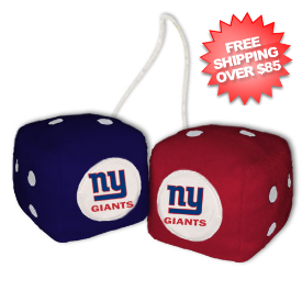 New York Giants Fuzzy Dice