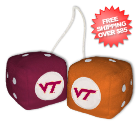 Virginia Tech Hokies Fuzzy Dice