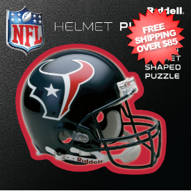 Houston Texans Helmet Puzzle 100 Pieces Riddell SALE