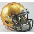 Helmets, Mini Helmets: Notre Dame Fighting Irish NCAA Mini Speed Football Helmet <B>HydroSkin</B>