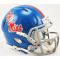 Helmets, Mini Helmets: Mississippi (Ole Miss) Rebels NCAA Mini Speed Football Helmet <i>Powder Blu...