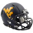 West Virginia Mountaineers NCAA Mini Speed Football Helmet <i>Satin Navy SALE</i>