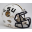 LSU Tigers NCAA Mini Speed Football Helmet <i>White</i>