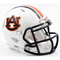 Helmets, Mini Helmets: Auburn Tigers NCAA Mini Speed Football Helmet <i>Chrome Decal</i>