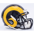 Helmets, Mini Helmets: St Louis Rams 1981 to 1999 Riddell Mini Speed Throwback Helmet