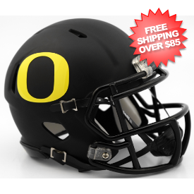 Oregon Ducks NCAA Mini Speed Football Helmet <i>Matte Black</i>