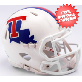 Louisiana Tech Bulldogs NCAA Mini Speed Football Helmet <i>Gloss White</i>