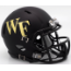 Wake Forest Demon Deacons NCAA Mini Speed Football Helmet <i>Matte Black</i>