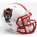 Helmets, Mini Helmets: North Carolina State Wolfpack NCAA Mini Speed Football Helmet <i>White Tuff...