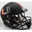 Miami Hurricanes Speed Football Helmet <i>2017 Nights Satin Black</i>