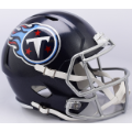 Helmets, Full Size Helmet: Tennessee Titans Speed Replica Football Helmet <I>Satin Navy Metallic</I>