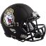 James Madison Dukes NCAA Mini Speed Football Helmet <i>Matte Black</i>