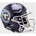 Helmets, Full Size Helmet: Tennessee Titans SpeedFlex Football Helmet <I>Satin Navy Metallic</I>