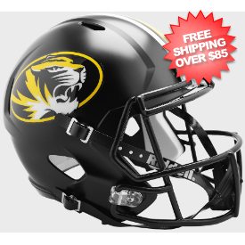 Missouri Tigers Speed Replica Football Helmet <i>Anodized Black</i>