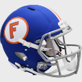 Helmets, Full Size Helmet: Florida Gators Speed Football Helmet <i>Matte Blue Throwback</i>