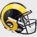 Helmets, Full Size Helmet: St. Louis Rams 1981 to 1999 Speed Replica Throwback Helmet