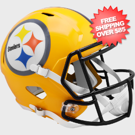 Pittsburgh Steelers Gold Speed Replica Throwback Helmet