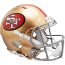 San Francisco 49ers 1964 to 1995 Speed Throwback Football Helmet
