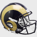 Helmets, Full Size Helmet: St. Louis Rams 2000 to 2016 Speed Throwback Football Helmet