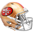 San Francisco 49ers 1964 to 1995 Speed Replica Throwback Helmet