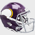 Helmets, Full Size Helmet: Minnesota Vikings 1961 to 1979 Speed Replica Throwback Helmet