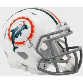 Miami Dolphins 1972 Riddell Mini Speed Throwback Helmet