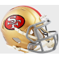 Helmets, Mini Helmets: San Francisco 49ers 1964 to 1995 Riddell Mini Speed Throwback Helmet