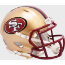 San Francisco 49ers 1996 to 2008 Riddell Mini Speed Throwback Helmet