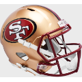 Helmets, Full Size Helmet: San Francisco 49ers 1996 to 2008 Speed Replica Throwback Helmet