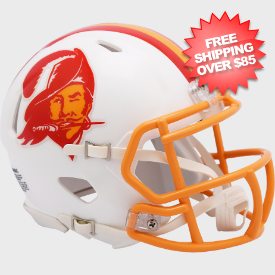 Tampa Bay Buccaneers 1976 to 1996 Riddell Mini Speed Throwback Helmet