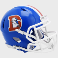 Helmets, Mini Helmets: Denver Broncos 1975 to 1996 Riddell Mini Speed Throwback Helmet