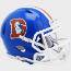 Denver Broncos 1975 to 1996 Riddell Mini Speed Throwback Helmet