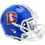 Denver Broncos 1975 to 1996 Riddell Mini Speed Throwback Helmet