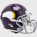 Helmets, Mini Helmets: Minnesota Vikings 1961 to 1979 Riddell Mini Speed Throwback Helmet