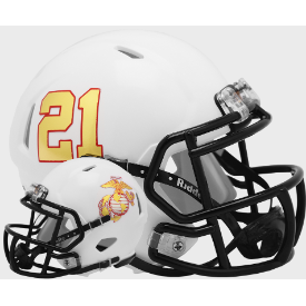 Navy Midshipmen NCAA Mini Speed Football Helmet <B>USMC</B>