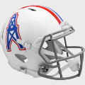 Helmets, Full Size Helmet: Houston Oilers 1975 to 1980  Speed Throwback Football Helmet