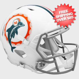 Miami Dolphins 1972 Speed Throwback Football Helmet