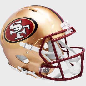 San Francisco 49ers 1996 to 2008 Speed Throwback Football Helmet