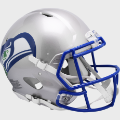 Helmets, Full Size Helmet: Seattle Seahawks 1983 to 2001 Speed Throwback Football Helmet