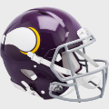 Helmets, Full Size Helmet: Minnesota Vikings 1961 to 1979 Speed Throwback Football Helmet