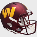 Helmets, Full Size Helmet: Washington Commanders SpeedFlex Football Helmet <B>Anodized Maroon</B>