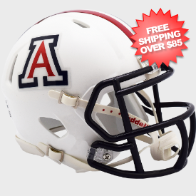 Arizona Wildcats NCAA Mini Speed Football Helmet <i>Gloss White</i>