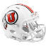 Utah Utes NCAA Mini Speed Football Helmet <i>White</i>