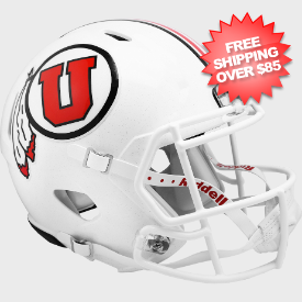 Utah Utes Speed Replica Football Helmet <i>White</i>