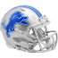 Detroit Lions 2017 to 2023 Riddell Mini Speed Throwback Helmet