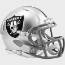 Las Vegas Raiders NFL Mini Speed Football Helmet