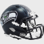 Seattle Seahawks NFL Mini Speed Football Helmet <i>Matte Navy</i>