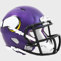 Helmets, Mini Helmets: Minnesota Vikings NFL Mini Speed Football Helmet <i>Satin Purple</i>