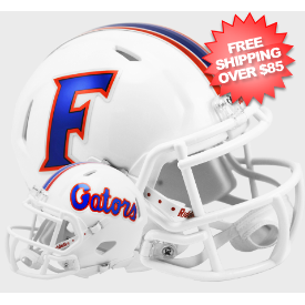 Florida Gators NCAA Mini Speed Football Helmet <B>Chrome Decals</B>